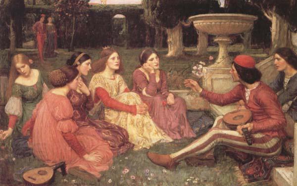 John William Waterhouse A Tale from The Decameron (mk41) China oil painting art